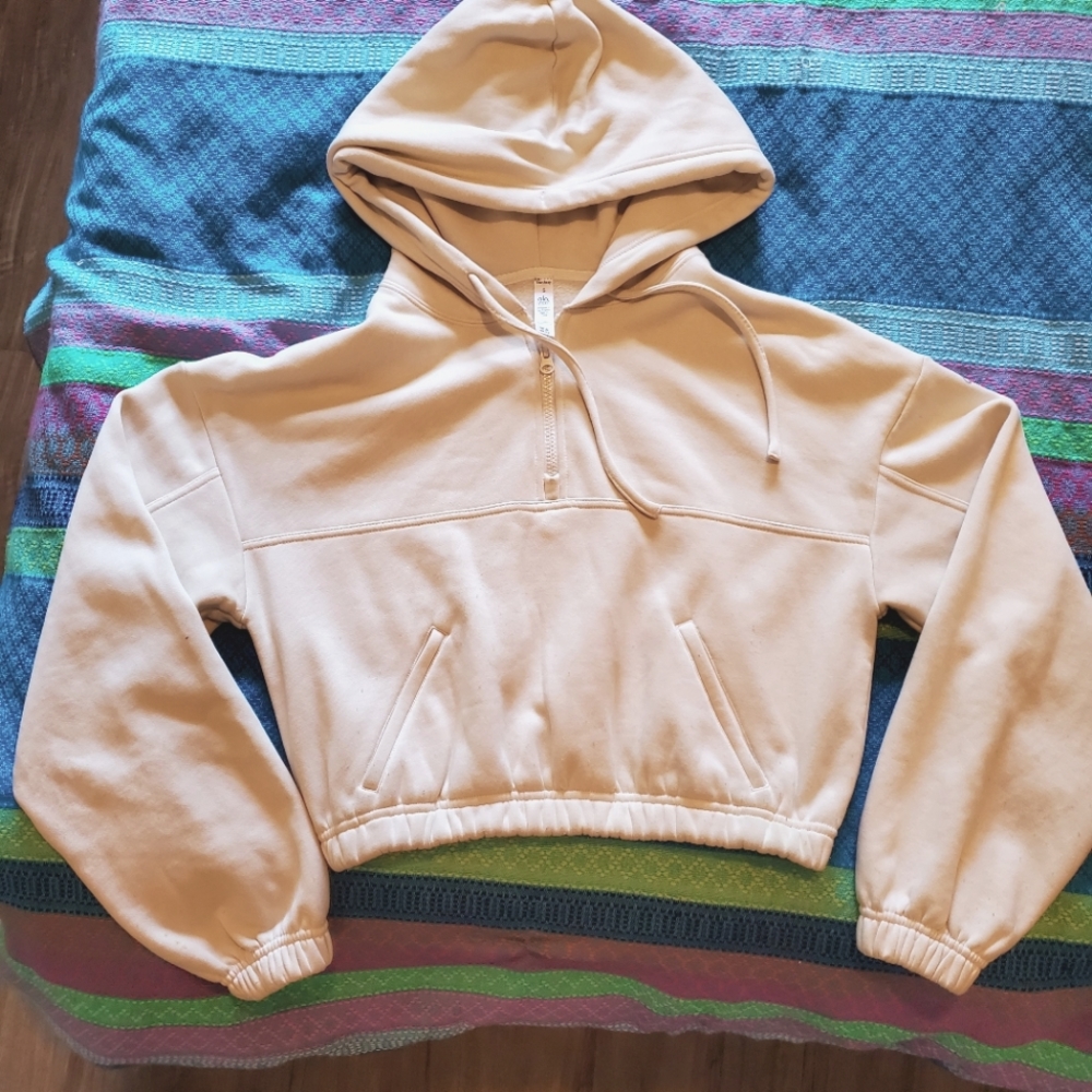 Alo Yoga Stadium Hoodie Small Bone